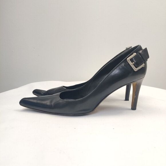 Yves saint laurent pointed toe buckle pumps  - Picture 1 of 15